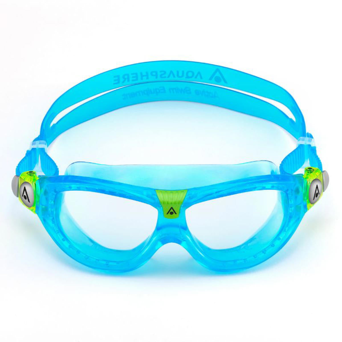 Se Aquasphere "Seal Kid 2" Svømmebriller til børn +3år - (Turkis m. klare linser) hos Sandlegetøj.dk