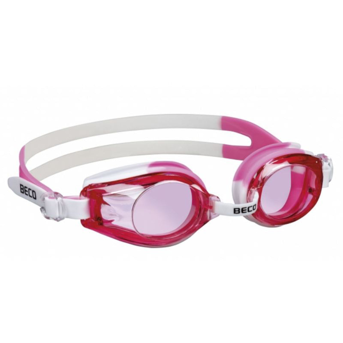 BECO "Rimini" Svømmebriller til børn +12 år - Hvid/Pink