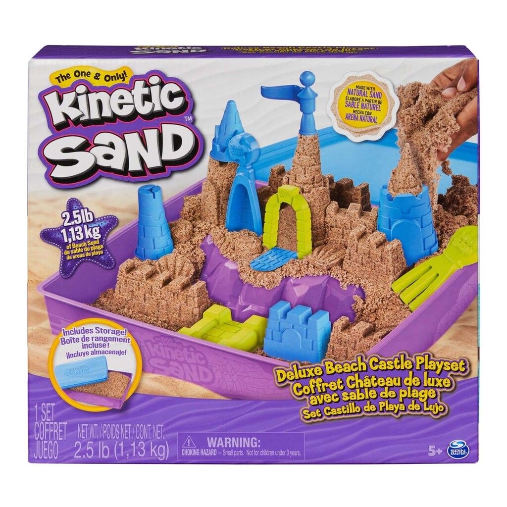 Se Kinetic Sand®, Deluxe Strandslot legesæt hos Sandlegetøj.dk