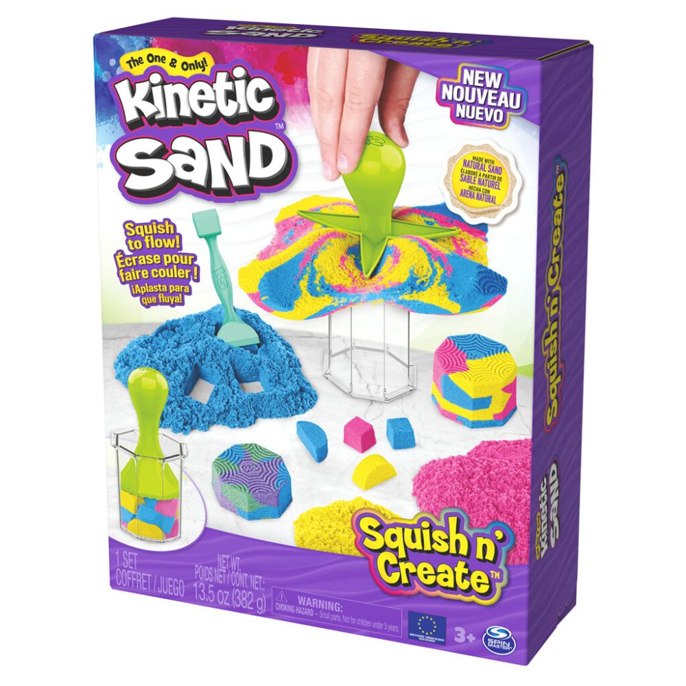 Se Kinetic Sand®, Squish n' Create hos Sandlegetøj.dk