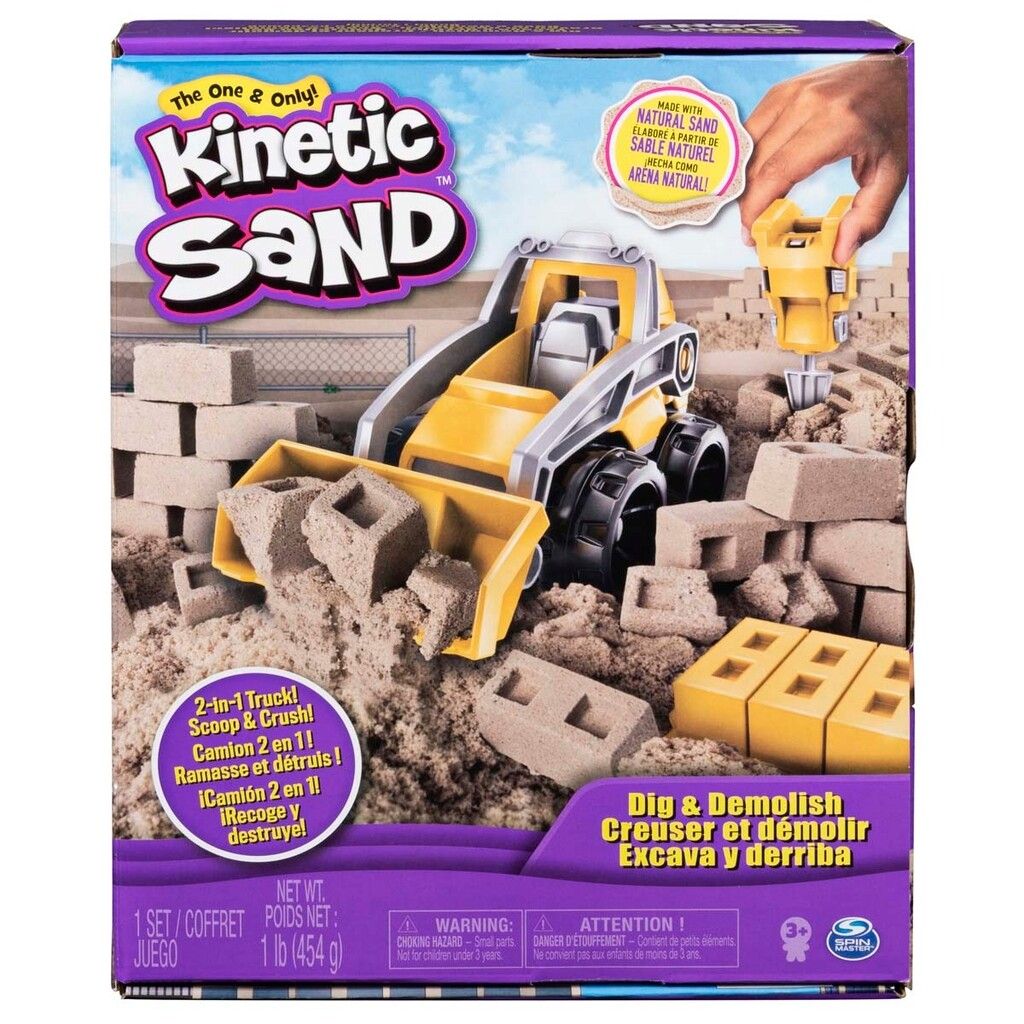 Billede af Kinetic Sand®, Grav og Nedrivningssæt hos Sandlegetøj.dk