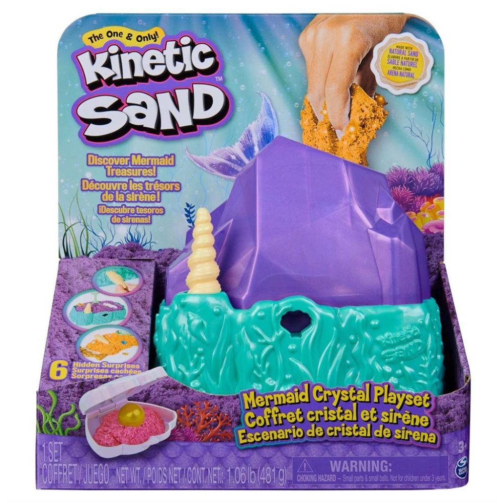 Se Kinetic Sand®, Havfrue Krystal Legesæt hos Sandlegetøj.dk