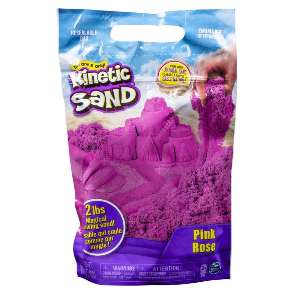 Se Kinetic Sand®, 900g i pose (pink) hos Sandlegetøj.dk
