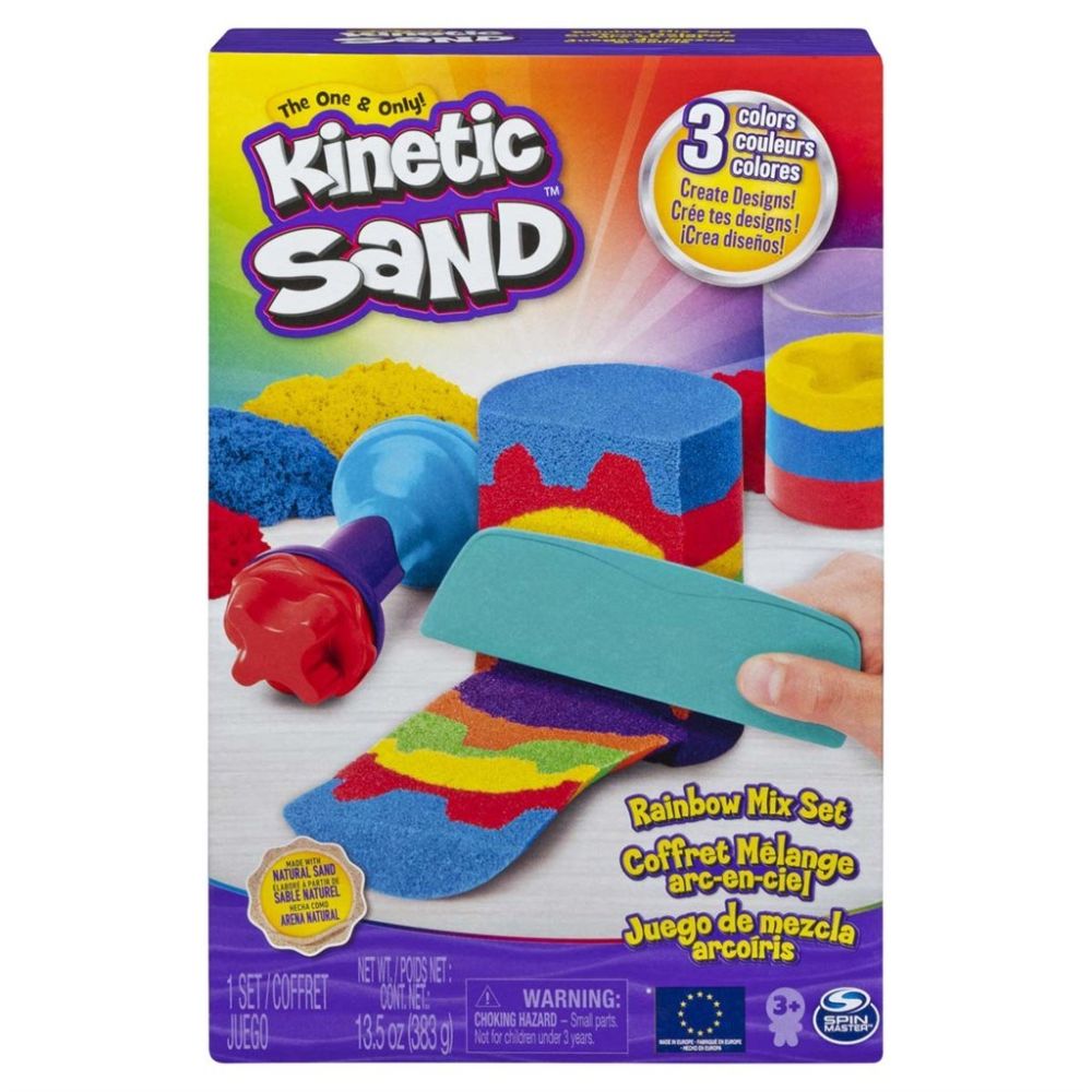Billede af Kinetic Sand®, Regnbue sandsæt hos Sandlegetøj.dk