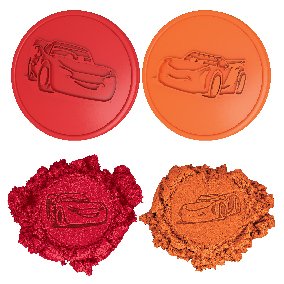 Kinetisk Sand - Disney Biler 3 - Rød & Orange (2 x 200g)