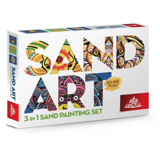 Sand Painting Set - Elefant/Løve/Abe